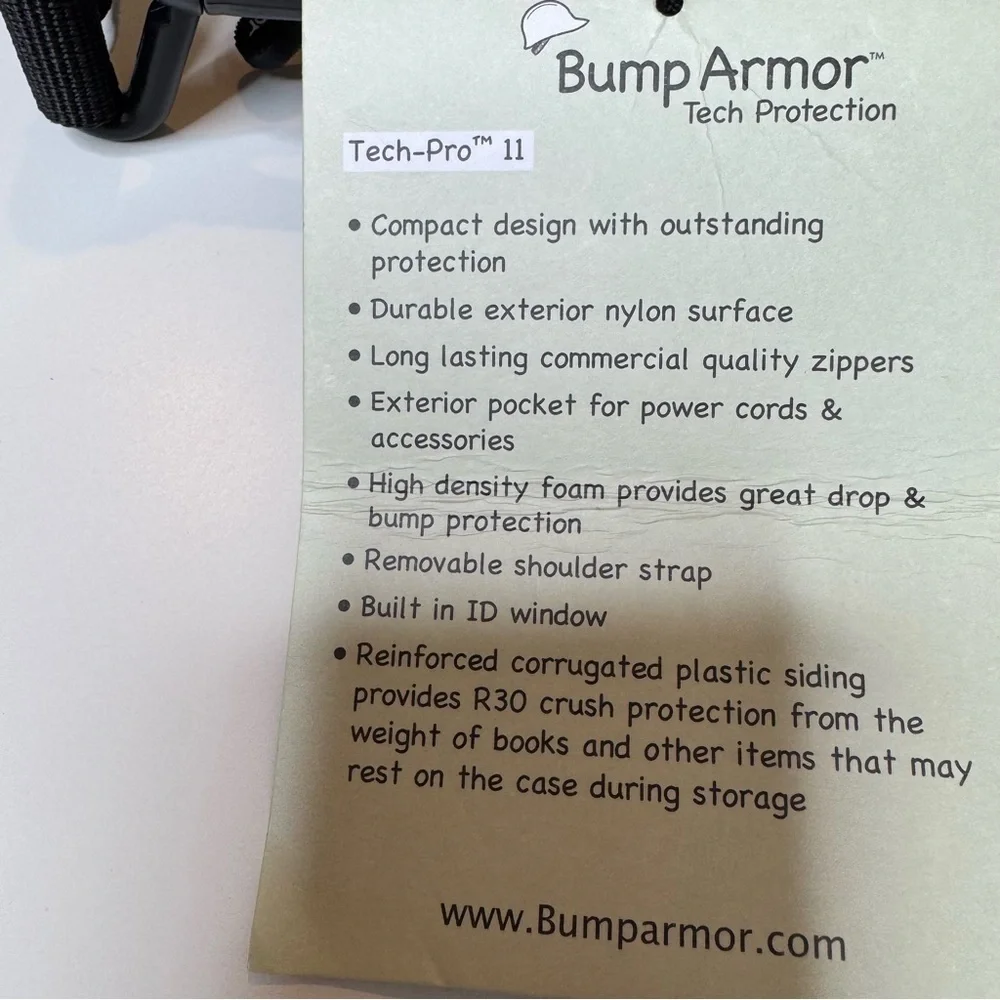 Bump Armor Tech Protection Black Carrying Case Laptop Tablet Chromebook